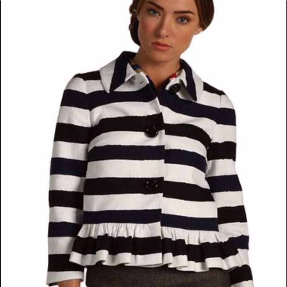 Kate Spade Peplum Striped Jacket